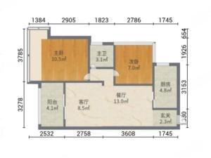 K2荔枝湾南区 2室2厅 70.9㎡ 精装 K2荔枝湾南区 2室2厅 70.9㎡ 精装珠海横琴新区横琴二手房图片