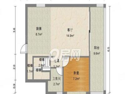 爱琴半岛小区3室1厅2卫户型图4