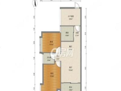 雅居乐岭峰小区1室1厅1卫户型图2