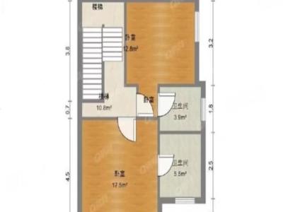 锦绣海湾城三期小区3室2厅3卫户型图1