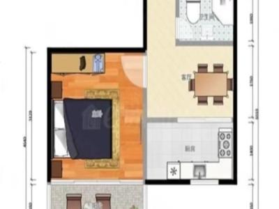 信义嘉御山五六期小区3室2厅1卫户型图1