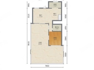 君华新城六区 3室2厅 89㎡ 毛坯_中山火炬开发区华佗山公园二手房图片