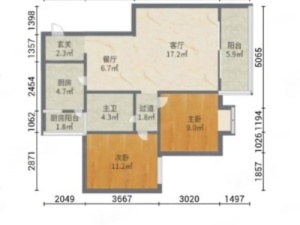 富逸花园 2室2厅 78㎡ 精装珠海斗门区乾务镇二手房图片