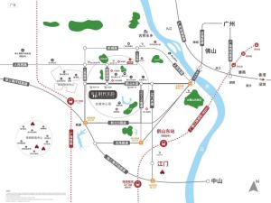 江门时代天韵新房楼盘交通图4