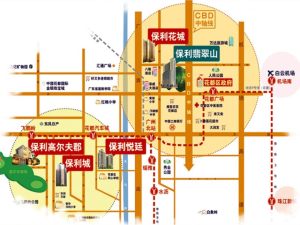 广州保利翡翠山新房楼盘交通图3